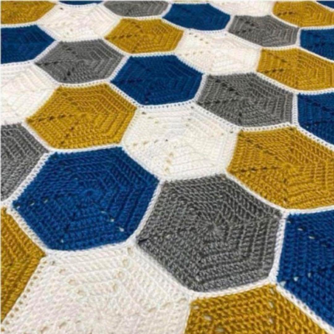 冬物 手編み ブランケット ソファー掛け マルチカバー こたつカバー